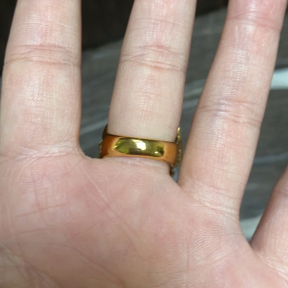 Gorgeous Cocktail Ring Dragonfly with Citrine Marquis cut